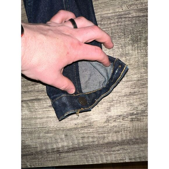 Ralph Lauren Polo Jeans Y2k Denim Cropped Jean Jacket Patch Small - Picture 6 of 7